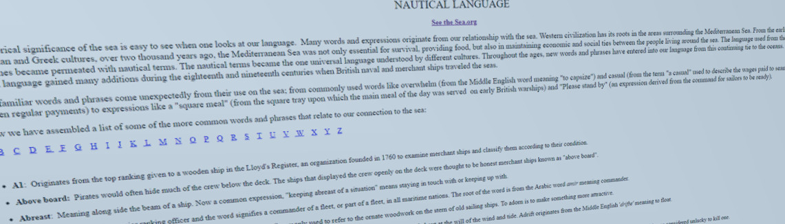 Nautical Language: Expressions from Our Seafaring Roots