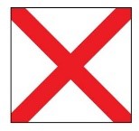 Code flag V - conduct of a race